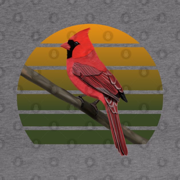 jz.birds Northern Cardinal Bird Art by jzbirds